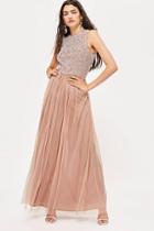 Topshop *picasso Maxi Dress By Lace & Beads