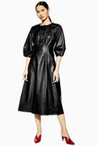 Topshop *leather Dress By Boutique