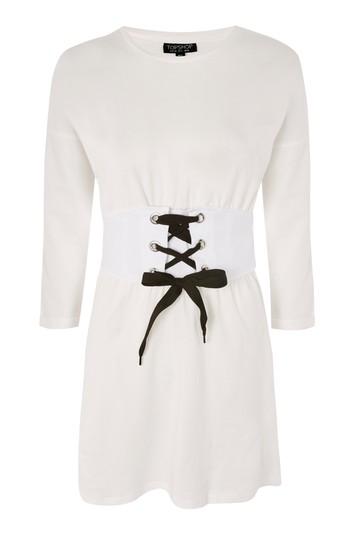 Topshop Corset T-shirt Dress