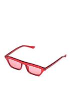 Topshop *red Finesse Sunglasses By Quay
