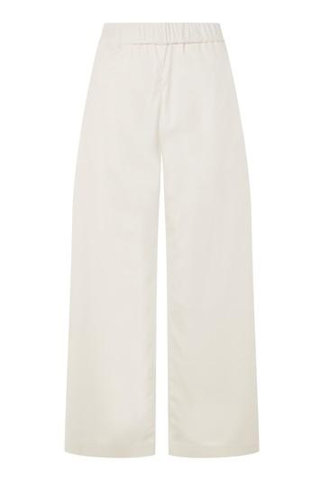 Topshop Faux Leather Cropped Trousers