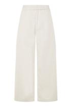 Topshop Faux Leather Cropped Trousers