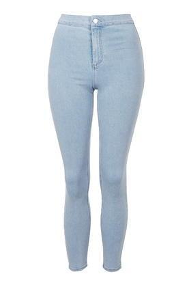 Topshop Petite Moto Acid Wash Joni Jean