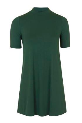 Topshop Petite Half-sleeve Flippy Tunic Dress
