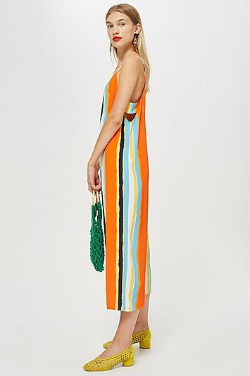 Topshop Sunset Stripe Jumpsuit