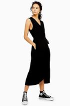 *sleeveless Wrap Dress By Topshop Boutique