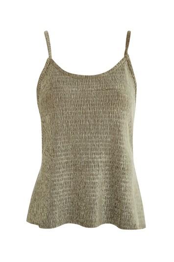Topshop Crinkle Velvet Camisole Top By Native Youth