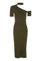 Topshop Asymmetric Choker Dress
