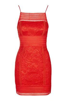 Topshop Tall Floral Lace Bodycon