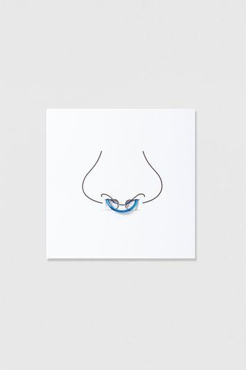 Topshop Blue Faux Septum Nose Ring