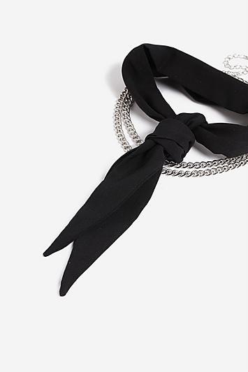 Topshop *tie Up Chain Choker