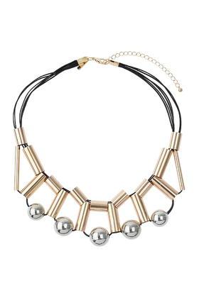 Topshop Tube And Bead Collar Necklace