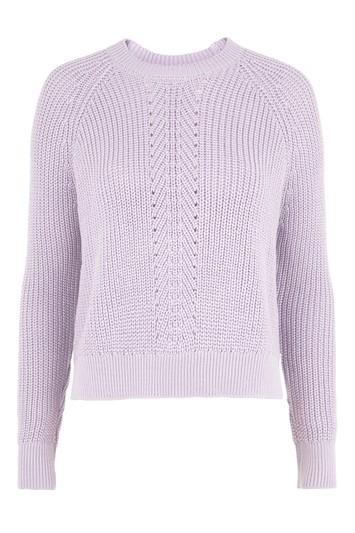 Topshop Chevron Rib Boxy Jumper