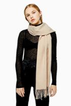 Topshop Camel Recycled Super Soft Scarf
