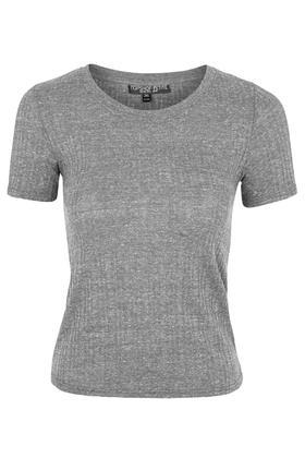 Topshop Petite Ribbed T-shirt