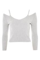 Topshop Knitted Strap Detail Top