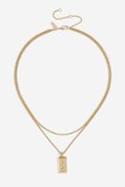 Topshop *chain Egypt Block Necklace