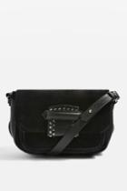 Topshop Premium Leather Suede Cross Body Bag