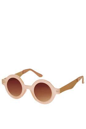 Topshop Chunky Round Sunglasses