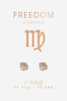 Topshop Virgo Symbol Stud Earrings