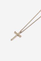 Topshop *finer Cross Ditsy Necklace