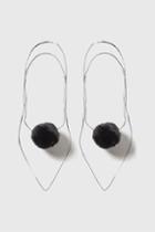 Topshop Faux Fur Pom Pom Shoe Clips