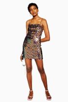 Topshop Diamond Sequin Mini Dress