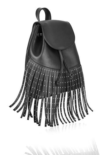 Topshop *cressida Studded Fringe Mini Backpack By Skinnydip