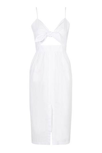 Topshop Petite Cut-out Midi Sundress