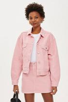 Topshop Sugar Pink Denim Jacket