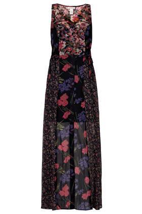 Topshop Mixed Print Maxi Dress By Band Of Gypsies