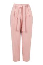 Topshop Petite Peg Belted Trousers