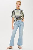 Topshop Bleach Dree Cropped Jeans