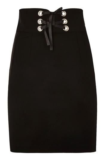 Topshop Petite Corset Waist Mini Skirt
