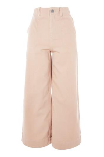 Topshop Twill Sailor Crop Trousers