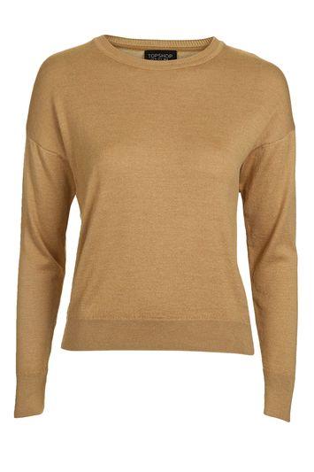 Topshop Fine Knit Roomy Jumper