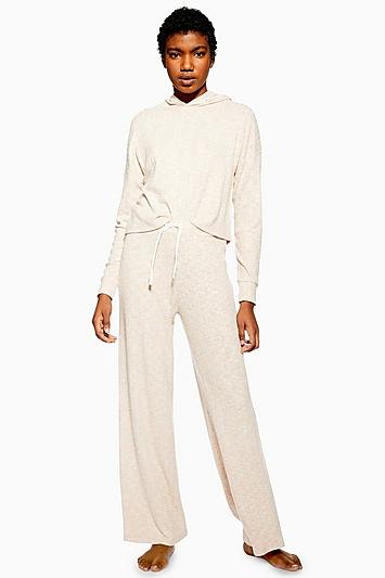 Topshop Lounge Soft Ribbed Trousers