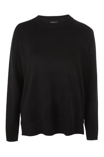 Topshop Zip Detail Knit Sweatshirt