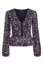 Topshop Tall Floral Print Blouse