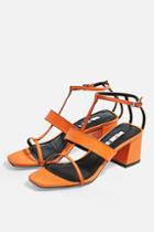 Topshop Ribbon T-bar Sandals