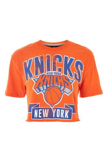 Topshop New York Knicks Crop T-shirt By Unk X Topshop