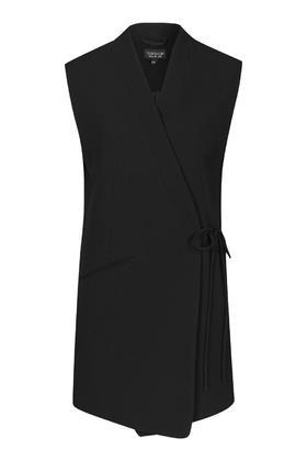 Topshop Wrap Sleeveless Jacket