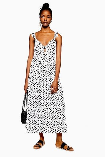 Topshop Heart Knot Maxi Dress