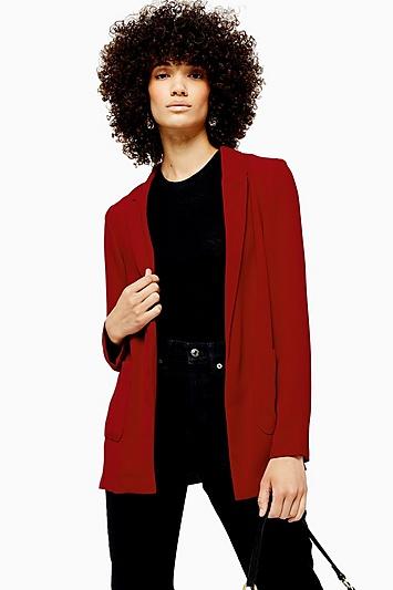 Topshop Red Chuck On Jacket