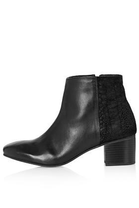 Topshop Bennet Suede Mix Ankle Boots