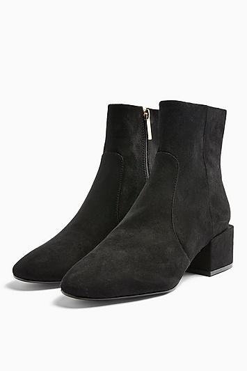 Topshop Kansas Black Smart Boots