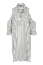 Topshop Stripe Beach Shirt Dress
