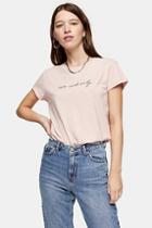Topshop Pink One And Only T-shirt