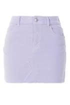 Topshop Moto Velvet Mini Denim Skirt