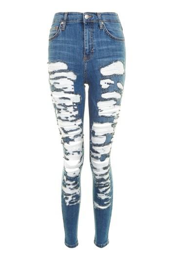 Topshop Moto Extreme Ripped Jamie Jeans